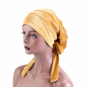 HZM-60788 <span class=keywords><strong>hiver</strong></span> <span class=keywords><strong>chimio</strong></span> chapeaux Turbans pour femmes cheveux longs foulard couvre-chef Cancer chapeaux - Product Image 4