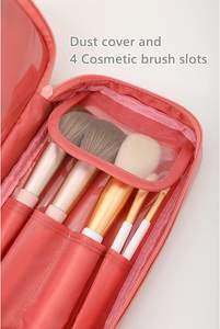 <b>Large</b> Capacity Vintage Zipper <b>Cosmetic</b> <b>Bag</b> Portable for Makeup Organizer Luxury Double Layer Lazy Travel Polyester Women - Product Image 5