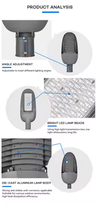 2024 nouvelle conception IP67 imperméabilisent des réverbères de LED 50-300W lumières solaires extérieures de débouché d'usine - Product Image 5