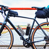Bouteille et tasse en titane pour le camping, le cyclisme, la randonnée - Portable, écologique, légère, finition mate, voyage en plein air