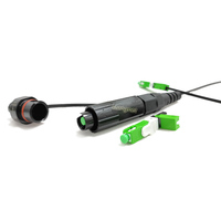 IP67 impermeable endurecido SC/APC opti-tap conector cable 2x5mm 2x3mm de caída conector endurecido conjunto de cable interior/exterior
