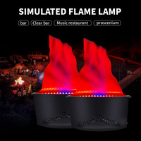 Lampe de feu artificiel verticale grand format à simulation de flamme, machine à flamme électronique DMX512, lanterne LED en fer et tissu RGB IP33
