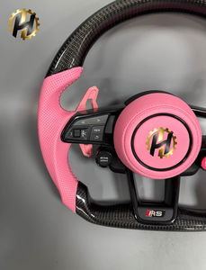 Volante Sportivo in Fibra di Carbonio Rosa HZ per <span class=keywords><strong>Audi</strong></span> A5/A6/A7/A8/Q5/Q7/Q8/<span class=keywords><strong>TT</strong></span>/R8 - Ricambio Auto Durevole di Alta Qualità - Product Image 4