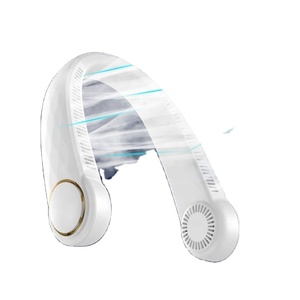 Ventilateur portable à suspendre autour du cou, alimenté par batterie USB, pour voiture et extérieur, refroidissement électrique de l'air, avec emballage en boîte - Product Image 2