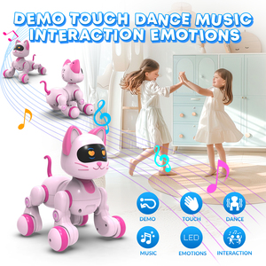 Lập trình điều khiển từ xa Robot nhựa Mèo cho trẻ em tương tác <span class=keywords><strong>Vector</strong></span> robot với cảm ứng cảm biến LED mắt robot Bộ dụng cụ - Product Image 2