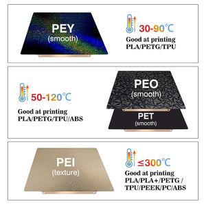 Feuille Pei et <span class=keywords><strong>Pey</strong></span> pour accessoires d'imprimante 3D Bambu Lab X1/P1P 257*257mm pièces d'imprimante 3D magnétique PEI <span class=keywords><strong>PEY</strong></span> - Product Image 5