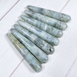 HZアメジストマッサージワンドターミネートジェムストーン形而上学的クリスタルペンシルポイントクリスタルタワーチャクラストーンヒーリングクリスタル3-4インチ - Product Image 4