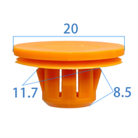Clips de fixation en nylon plastique pour voiture, rivets universels pour carrosserie, pare-chocs, ailes, garnitures de portes, accessoires