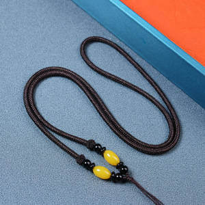 Collier ras du cou en corde tressée à la main en polyamide réglable, <span class=keywords><strong>DIY</strong></span>, amusant, jade épais, collier en jade - Product Image 4