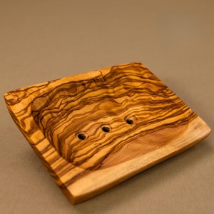 Jabonera con Orificios, Jabonera Rectangular de 13 cm, Canal de Drenaje en <span class=keywords><strong>la</strong></span> Parte Inferior para Mayor Secura, Madera de Alta Calidad, Decorativa - Product Image 2
