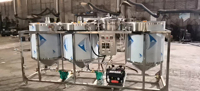 Ligne de production complète de machines de pressage d'huile d'arachide raffinée, machine de raffinage d'huile alimentaire