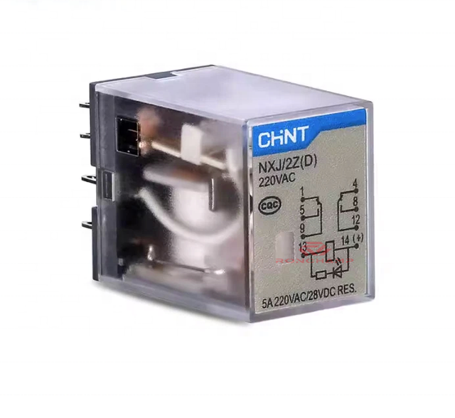 100% New CHINT NXJ/2Z NXJ/2Z(D) 8 Pin 5A Miniature Electromagnetic Relay DPDT Plug-in Control Relay