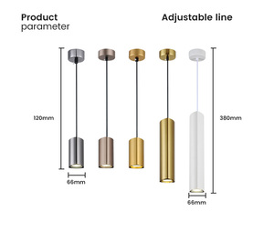 Luce di <span class=keywords><strong>sospensione</strong></span> in alluminio di lusso <span class=keywords><strong>per</strong></span> l'illuminazione Home Bar in stile moderno con lampadario <span class=keywords><strong>a</strong></span> LED GU10 - Product Image 2