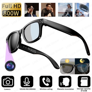 AI Smart Glasses with 8MP Camera Video <b>Recording</b> 100+ Languages Translation Sunglasses Bluetooth Call Music Play Men Women - Product Image 2