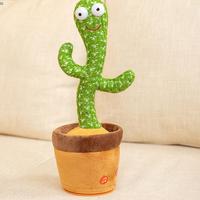Cactus Électrique Chantant et Dansant en Peluche Douce et Amusante – Offre Spéciale