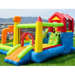 Château <span class=keywords><strong>gonflable</strong></span> pour enfants avec toboggan, pour usage domestique, intérieur et extérieur, idéal pour <span class=keywords><strong>jardin</strong></span> et cour. - Product Image 6