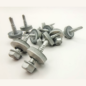 Piezas de Fijación Industriales Hexagonales Métricas # Tornillo Autoperforante de Acero Inoxidable 410 de 12-14*2 Pulgadas con Arandela de EPDM de 2 mm, Disponible en Existencia - Product Image 3