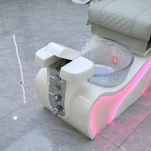 Fauteuil de pédicure électrique inclinable avec système de jets d'hydrothérapie pour salon, spa des ongles, soins des pieds et massage - Product Image 4