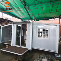 CBOX Casa Contenedor Modular Expandible de Doble Ala para Alojamiento Portátil de Trabajadores y Dormitorio de Campamento