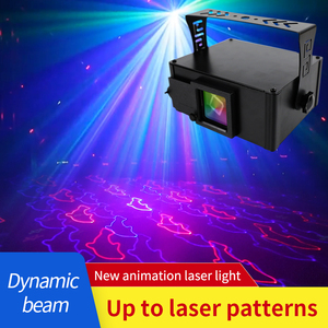 Nueva animación 3D láser etapa luz DMX Control de sonido DJ baile fiesta luces proyector disco haz de luz para Karaoke club nocturno - Product Image 4