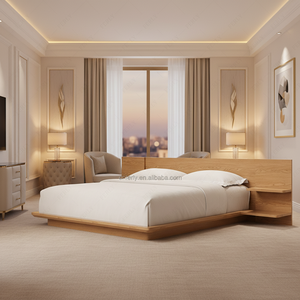 Кровать FERLY <span class=keywords><strong>King</strong></span> Size с рифленой деревянной спинкой и обитым изголовьем, современная элегантная кровать для роскошной главной спальни - Product Image 5