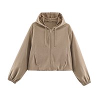 UNIZERA Nouvelle veste bomber zippée à capuche et manches longues pour femme automne 2026 12776 12775