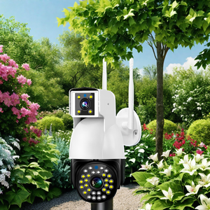 Dual 4MP thông minh Dome CCTV Camera An Ninh 30M tầm nhìn ban đêm hai chiều âm thanh PTZ IP66 <span class=keywords><strong>Wifi</strong></span> báo động ai nhận dạng khuôn mặt ROHS chứng nhận - Product Image 6