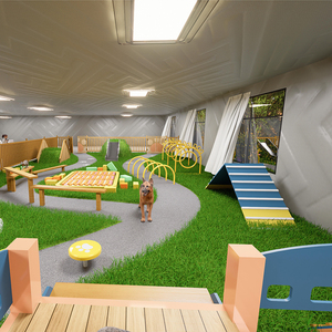 Parco Giochi per Cani e Gatti da Esterno con Tunnel, Piattaforme, Ostacoli e Attrezzature per Attività nel Cortile - Product Image 5