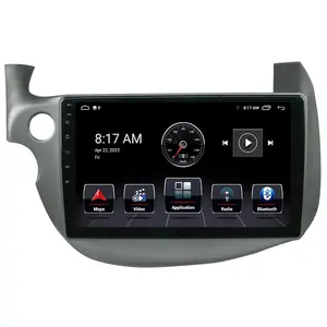2 Din Android 12 Pemutar Multimedia Mobil Autoradio Navigasi GPS untuk Honda Fit Jazz 2009 2010 2011 2013 203 Headunit Stereo Mobil