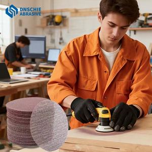 قرص تجليخ شبكي 4 بوصة (100 مم) بحبيبات 60-600 من أكسيد الألومنيوم، ورق صنفرة بدون غبار مع حلقة وشبكة للجدران والأخشاب، تصنيع حسب الطلب - Product Image 4