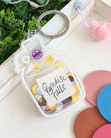 Offre Spéciale acrylique Shaker charme cadeau promotionnel personnalisé en plastique personnalisé personnalisé créatif acrylique Shaker porte-clés