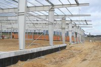 Estructura de Acero al Carbono Prefabricada Duradera Marca Tianying Q355B/Q235B para Almacenes, Talleres y Naves Industriales con Garantía de 5 Años y Resistencia al Viento de 121+ mph