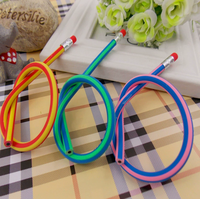 Crayon Magique Pliable et Flexible 2026 pour Enfants, Corps en Plastique HB, Mine Noire, Promotionnel EN71
