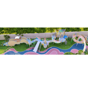 Tobogán de marco de escalada de acero inoxidable Playzone Playground + columpios <span class=keywords><strong>Cosas</strong></span> que hacer con los niños Patio escolar Juguetes de patio al aire libre - Product Image 4