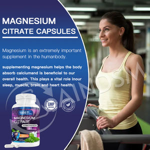 บริการผลิตตามความต้องการของลูกค้า (OEM) แคปซูลแมกนีเซียมซิเตรตบริสุทธิ์จากธรรมชาติ ช่วยผ่อนคลายกล้ามเนื้อและบรรเทาอาการปวดเกร็ง  ดูดซึมได้ดี แคปซูลจากธรรมชาติ - Product Image 6