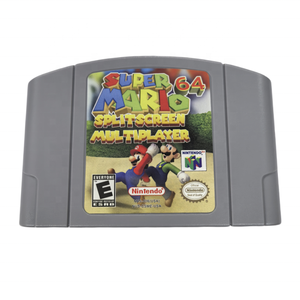 Cartouche de jeu multijoueur à <span class=keywords><strong>64</strong></span> joueurs en écran partagé, carte de jeu en écran partagé pour <span class=keywords><strong>Mario</strong></span>, compatible avec la console N64, matériau plastique - Product Image 1