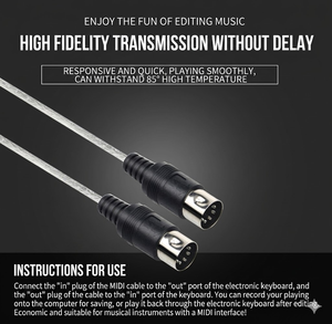 Cable <span class=keywords><strong>Convertidor</strong></span> <span class=keywords><strong>de</strong></span> <span class=keywords><strong>Audio</strong></span> USB <span class=keywords><strong>a</strong></span> <span class=keywords><strong>MIDI</strong></span>, Adaptador <span class=keywords><strong>MIDI</strong></span> DIN <span class=keywords><strong>de</strong></span> 5 Pines <span class=keywords><strong>de</strong></span> 1.8M para Teclado, Piano, Sintetizador, Plug and Play para PC y Mac - Product Image 4