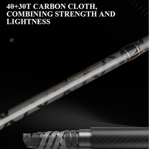 40T + 30T Carbon FUJI Rings 5kg Drag Fishing Spinning Rod avec poignée en liège 2.28m 2.4m Fishing Pole Bait Casting Rod - Product Image 3