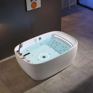 Vasca Idromassaggio Sexy Rotonda/Ovale per 2 Persone, Autoportante, da Interno, in PVC, con 30 Getti, Design Moderno, Idrogetti - Product Image 2