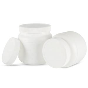 Frasco de HDPE, botella cilíndrica de boca ancha, botella blanca farmacéutica, tapa de rosca, embalaje de proteína en polvo - Product Image 4