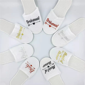 Pijamas <span class=keywords><strong>de</strong></span> boda <span class=keywords><strong>de</strong></span> J-328, zapatillas <span class=keywords><strong>de</strong></span> dama <span class=keywords><strong>de</strong></span> <span class=keywords><strong>honor</strong></span> desechables baratas para invitados <span class=keywords><strong>de</strong></span> hotel - Product Image 1