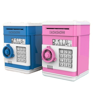 Electronic Piggy Bank ATM Mini Money Box Safety Password Chewing Coin Cash Deposit Machine Gift for Children Kids