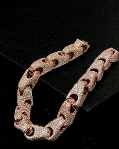 Rappeur de luxe personnalisé VVS Moissanite Bracelet en argent de haute qualité Bijoux de moissanite Hip Hop glacés pour hommes - Product Image 3