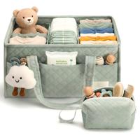 Organisateur de couches pour bébé, panier de rangement pour bébé, cadeau de naissance, panier de table à langer portable, panier post-partum et sac fourre-tout