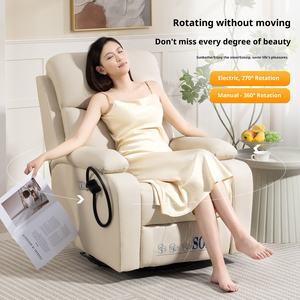 高級モダンスペースカプセル断面ソファシングルシートリビングルーム電気リクライニングロッキングマッサージチェア無垢材 - Product Image 4