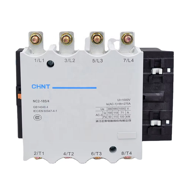 Chint NC2 Series Magnetic Contactor NC2-185/4 220V Main Circuit Rating Electrical Contactor
