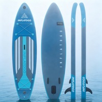 InflaToGo Direct Supply Tabla de SUP Inflable Ecológica de PVC de 10'6" para Niños con Kits de Reparación