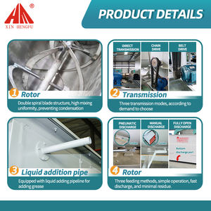 เครื่องผสมอาหารสัตว์ผสมอาหาร1T /batch เพลาเดี่ยวสกรูคู่ - Product Image 6