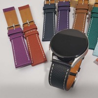 Bracelet de montre intelligent en cuir de veau italien, nouvelle tendance, dernier design, vente chaude, avec boucle en acier inoxydable pour montre