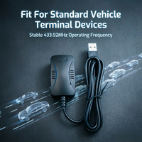 Camion/remorque TPMS 14 roues récepteur RS232 avec capteur groupé format de données standard pour diverses intégrations de système de véhicule